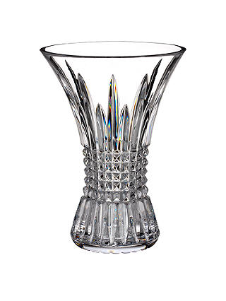 Waterford Crystal Lismore Diamond Cut Glass Vase, H20cm, Clear