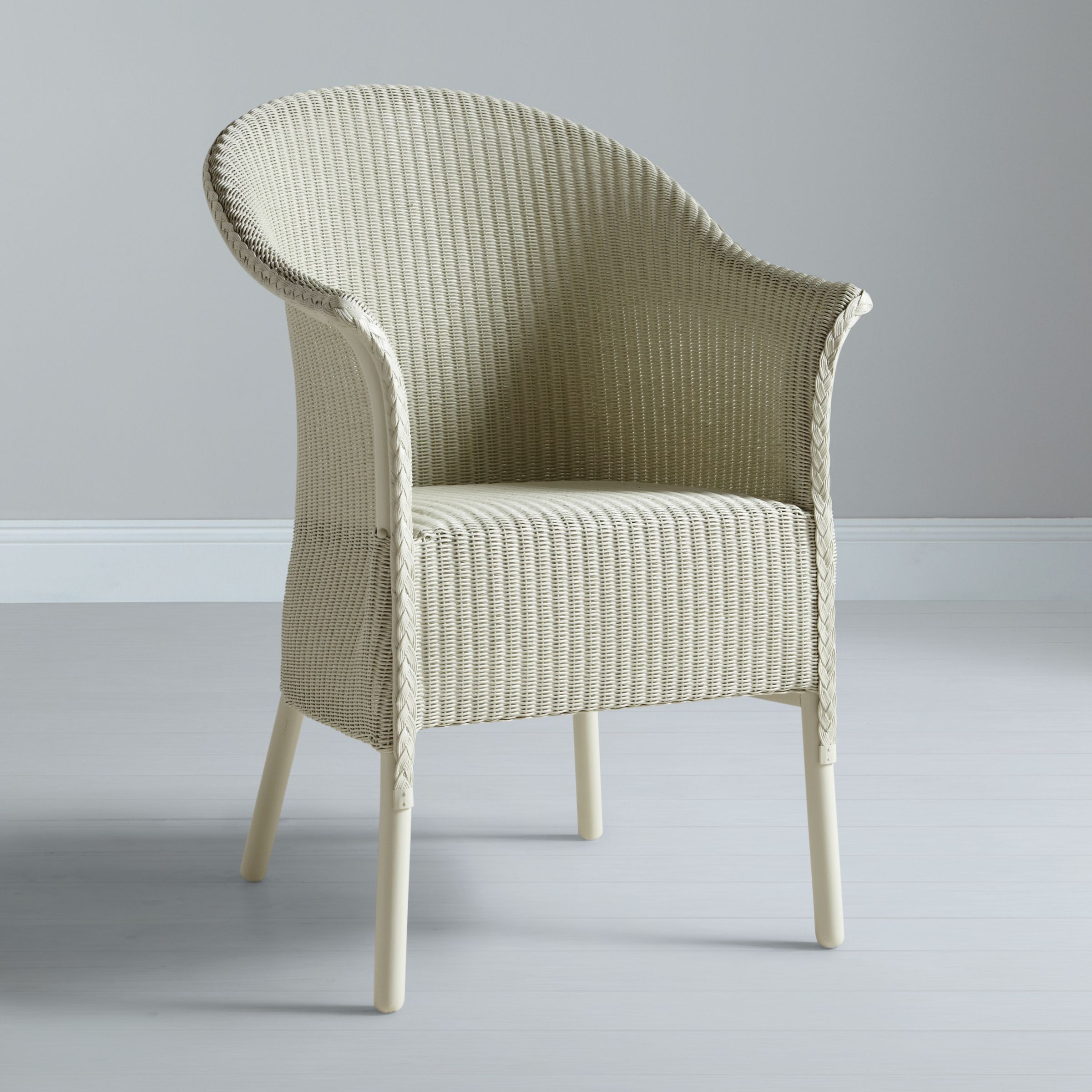 Lloyd Loom Of Spalding Belvoir Chair Nearly White At John Lewis