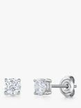 Jools by Jenny Brown Cubic Zirconia Round Stud Earrings, Silver