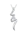 Jools by Jenny Brown Cubic Zirconia Flash Pendant Necklace, Silver