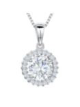 Jools by Jenny Brown Cubic Zirconia Pendant Necklace, Silver