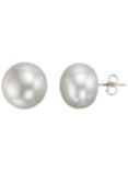 A B Davis 9ct Yellow Gold Bouton Freshwater Pearl Stud Earrings