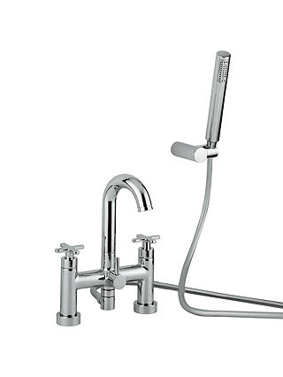 Abode Senetie Bathroom Filler Tap with Swan Spout and Shower Diverter