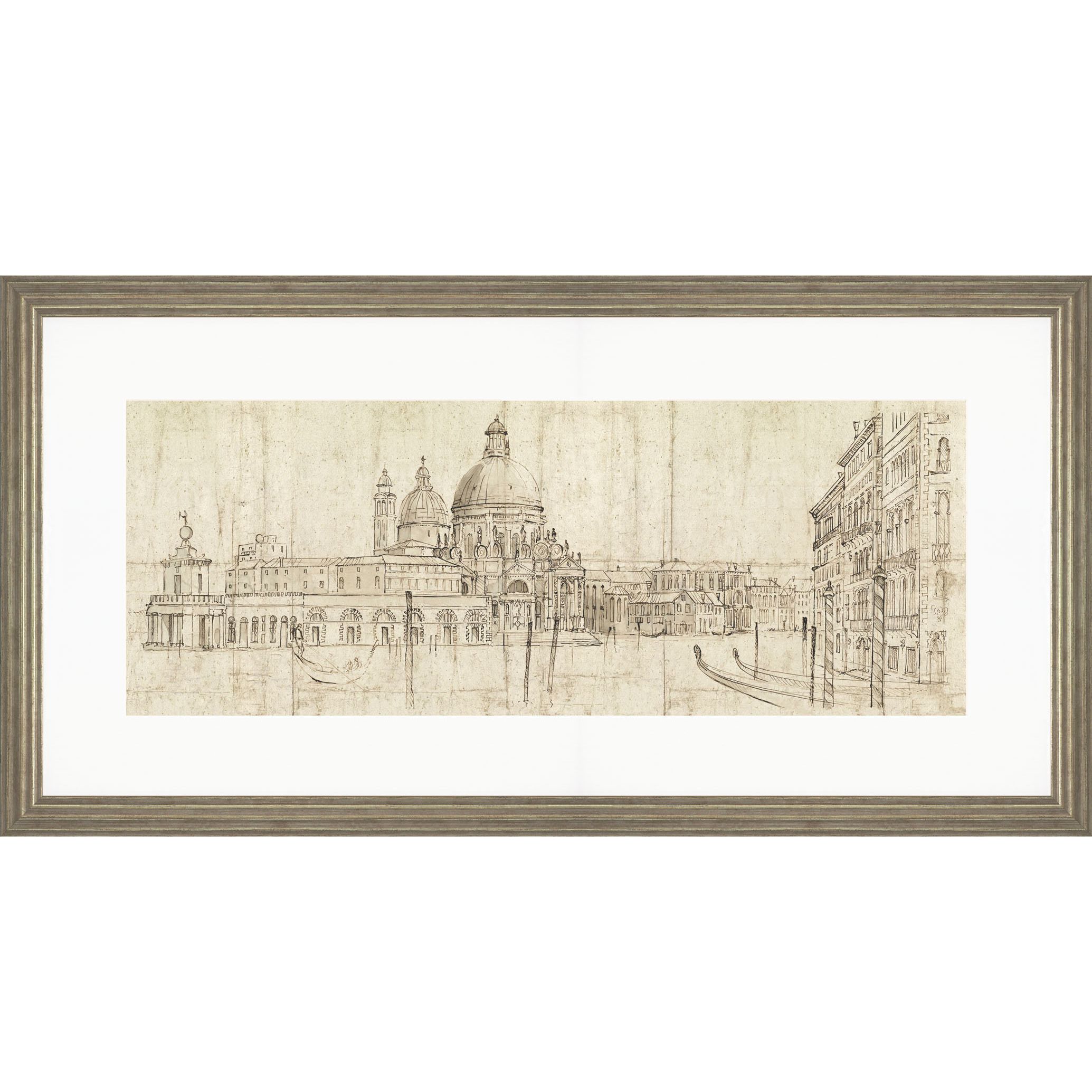 Adelene Fletcher - Venetian Vista Framed Print, 100 x 50cm