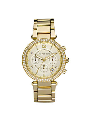 Michael Kors Women's Parker Chronograph Date Bracelet Strap Watch