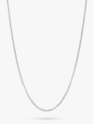 Links of London Essentials Sterling Silver Mini Belcher Chain Necklace, Silver