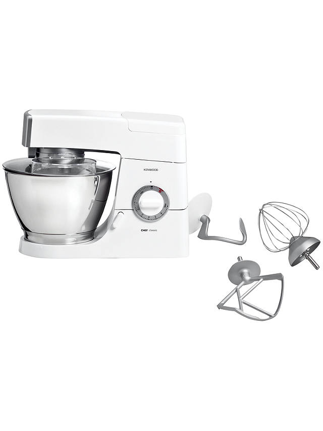 Gloss White Kenwood KM336 Chef Classic Stand Mixer with Blender 