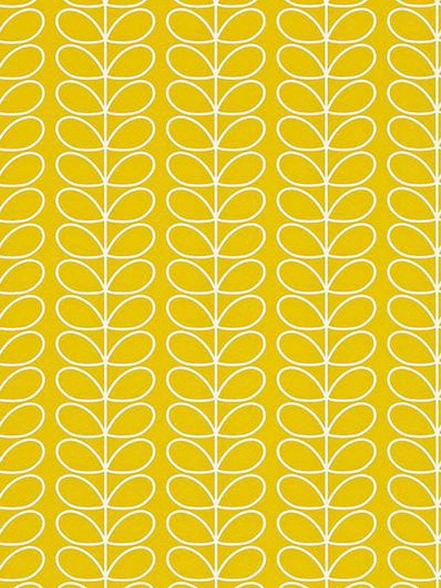 Orla Kiely House for Harlequin Linear Stem Wallpaper, Yellow, 110400