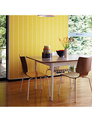 Orla Kiely House for Harlequin Linear Stem Wallpaper, Yellow, 110400