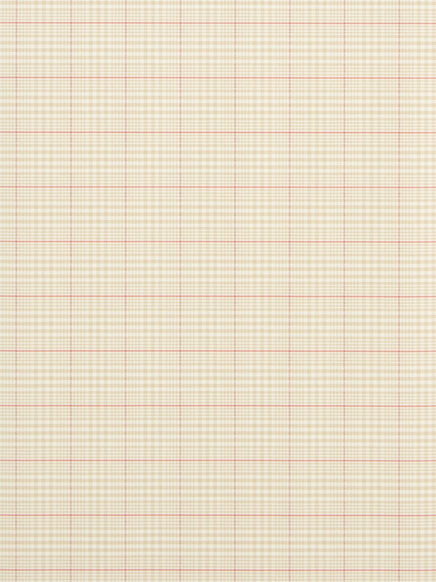 Ralph Lauren Barrington Plaid Wallpaper, Red/Tan, Prl019/04