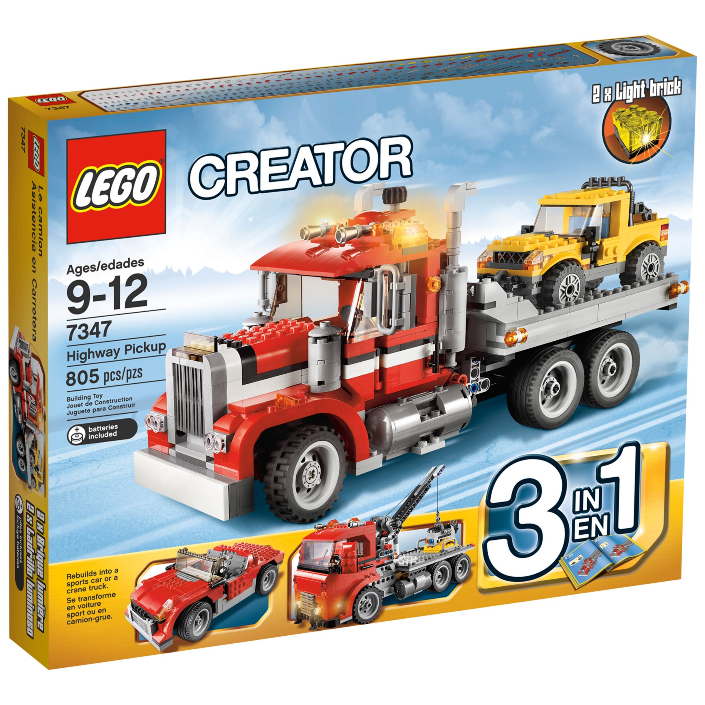 lego creator red truck