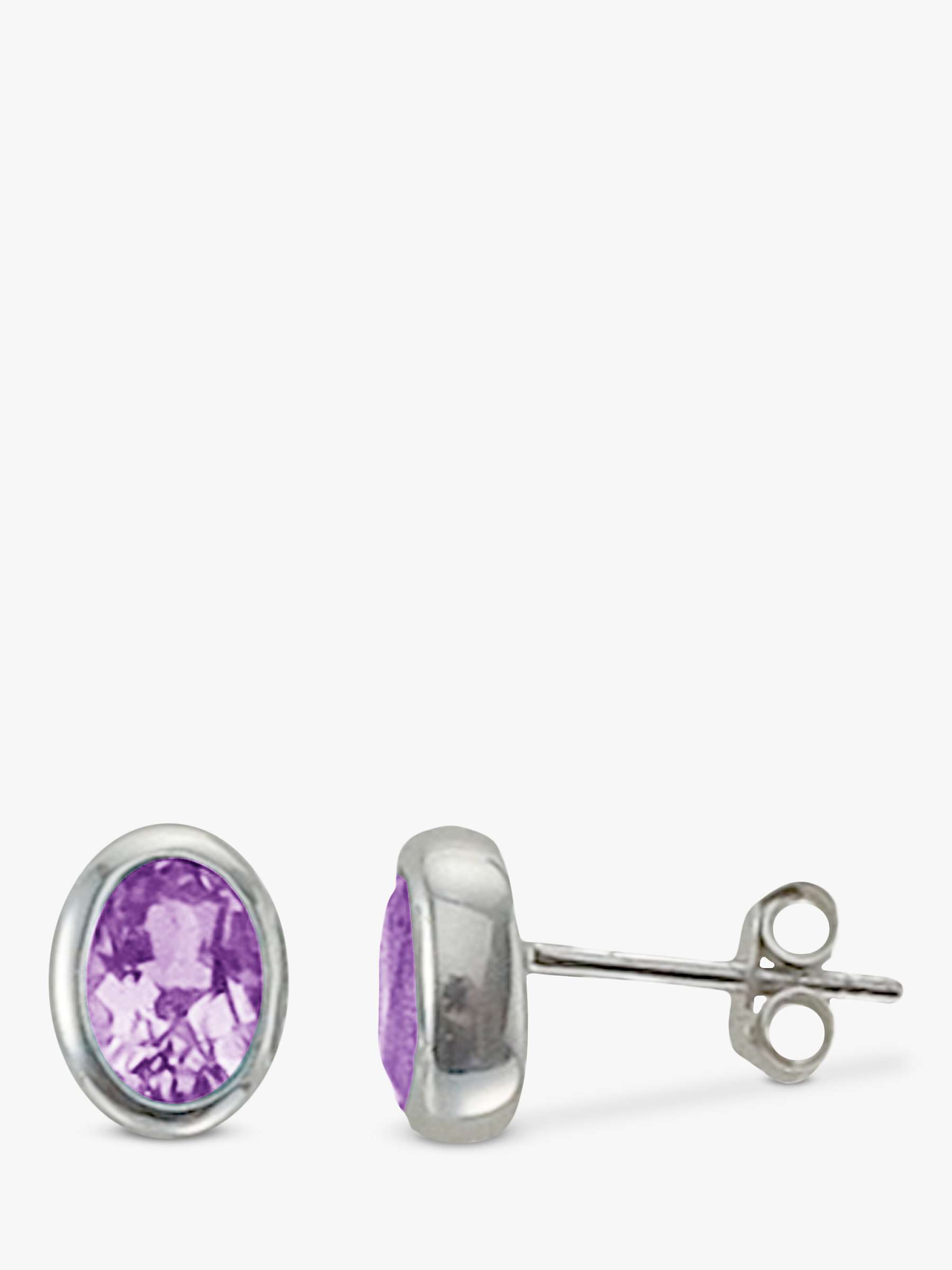 Buy Nina B Oval Stud Earrings Online at johnlewis.com