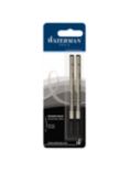 PARKER Waterman Rollerball Pen Refills, Black, Pack of 2