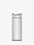 simplehuman Slim Touch Bar Bin, Brushed Stainless Steel, 40L