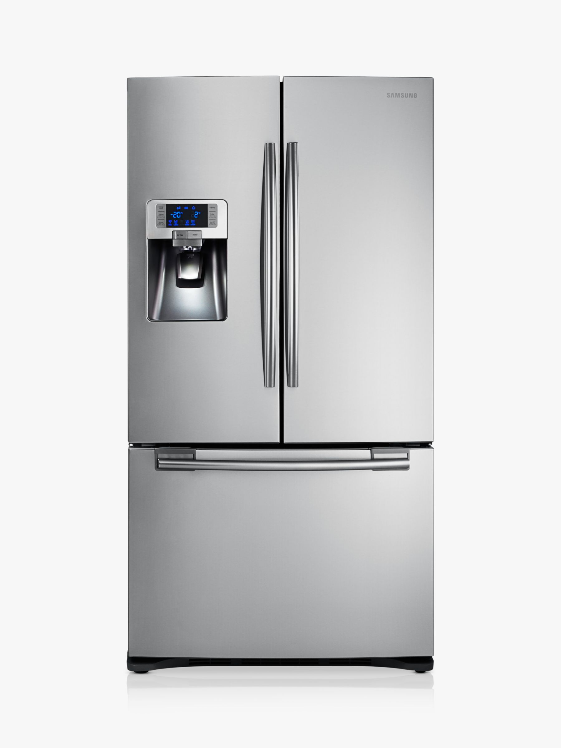 Samsung RFG23UERS 3-Door Fridge Freezer, Stainless Steel