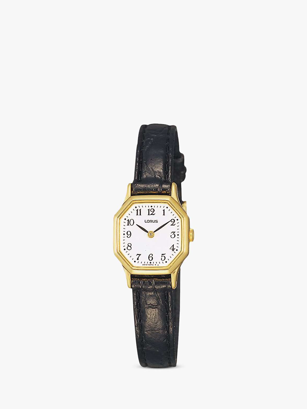 Buy Lorus Women's Octagonal Dial Leather Strap Watch Online at johnlewis.com