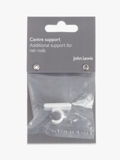John Lewis Net Rod Centre Support, White