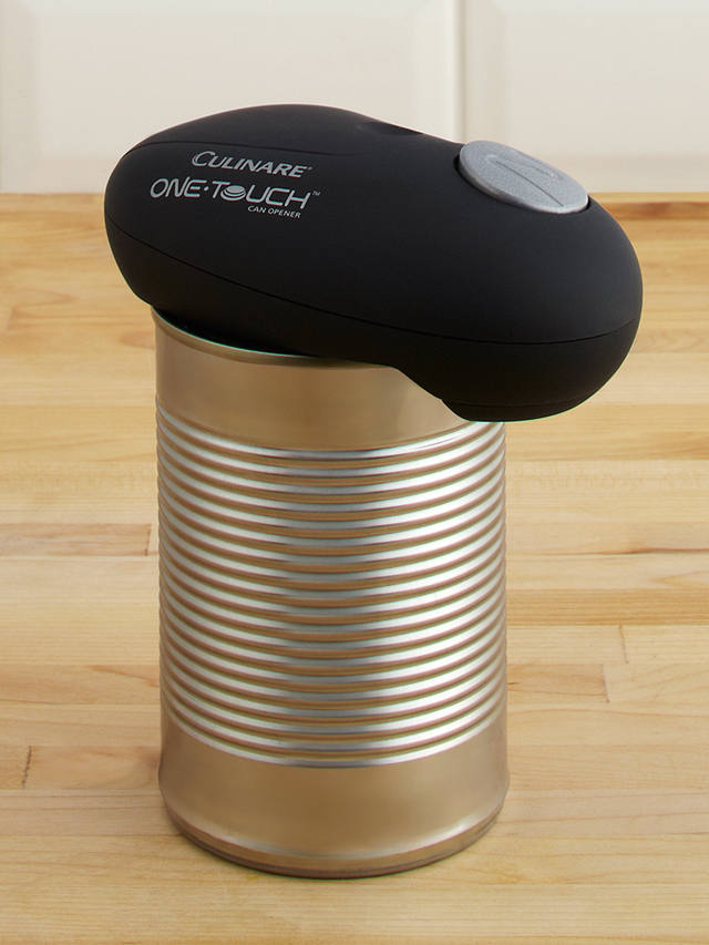 Culinaire One Touch Can Opener, Black