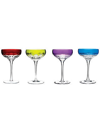 Waterford Crystal Mixology Cut Lead Crystal Coupes, 0.175L, Set of 4, Multi