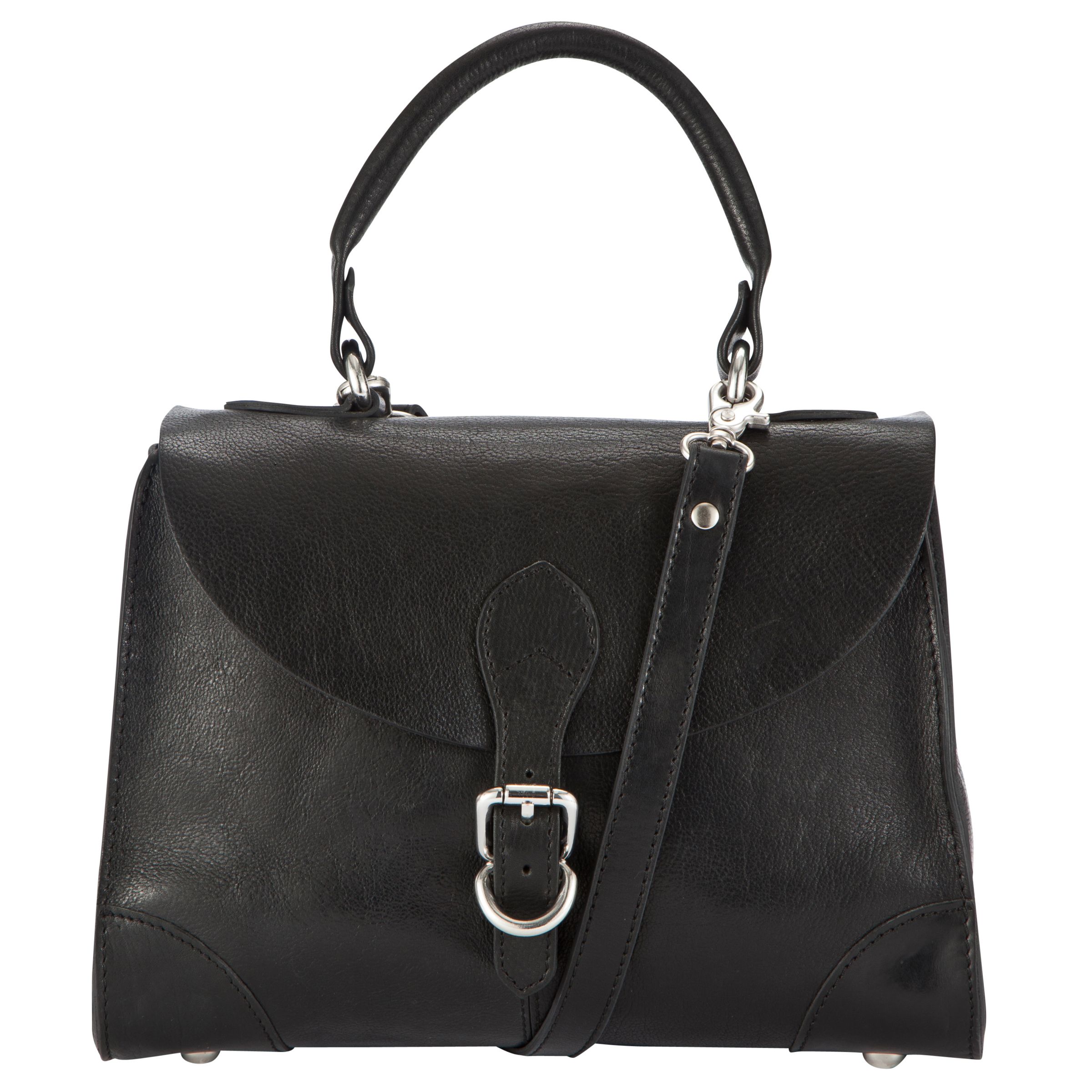 Collection WEEKEND by John Lewis Vintage Veg Small Top Handle Leather Handbag at John Lewis ...