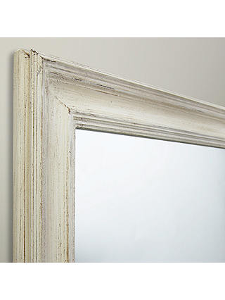 John Lewis & Partners Distressed Full Length Mirror, 132 x 52cm, Cream