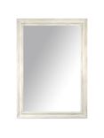 John Lewis Distressed Wood Frame Wall Mirror, Cream, 102 x 72cm