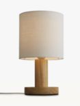 John Lewis ANYDAY Slater Wood Touch Table Lamp