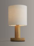 John Lewis ANYDAY Slater Wood Touch Table Lamp