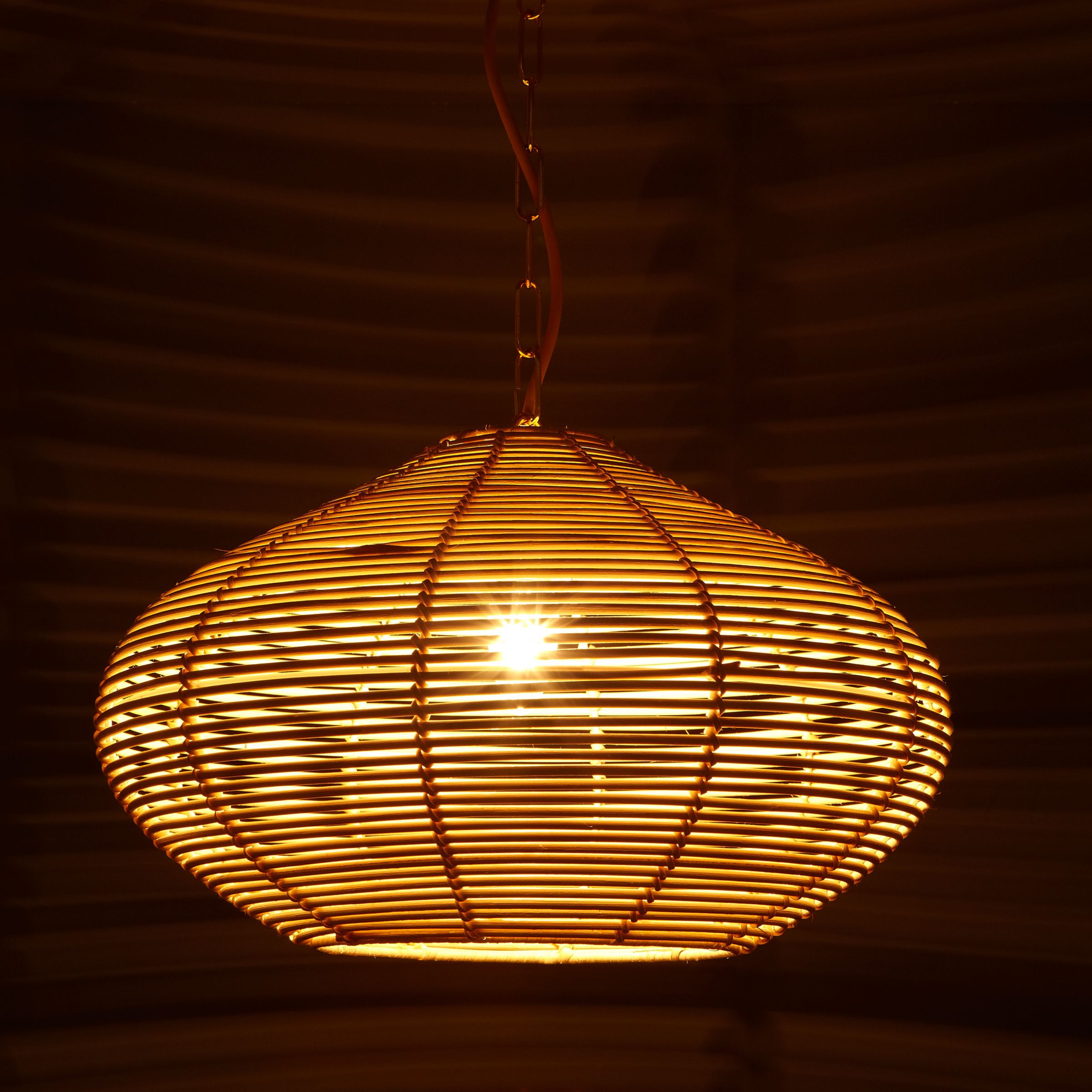 John Lewis Easy To Fit Belle Bamboo Ceiling Shade Dia 40 5