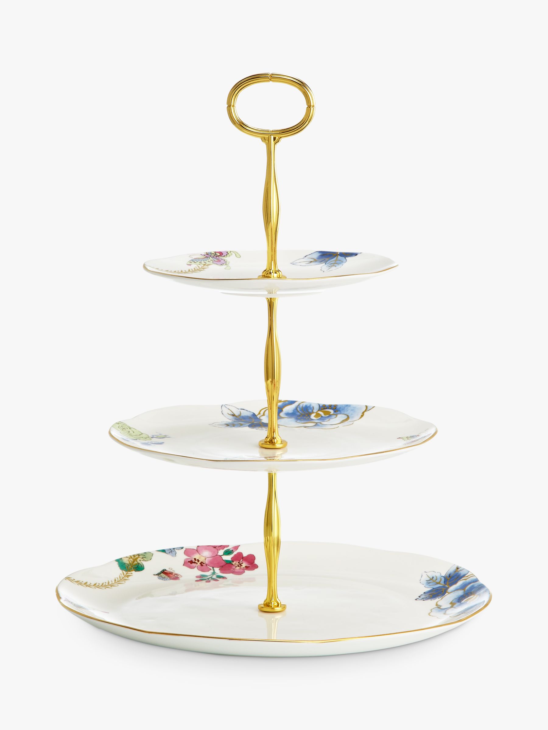 Wedgwood Butterfly Bloom Three Tier Cake Stand at John Lewis