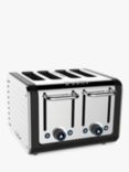 Dualit Architect 4-Slice Toaster, Polished Steel / Black