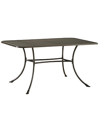 John Lewis & Partners Henley by KETTLER 6-Seater Rectangular Garden Dining Table, Grey