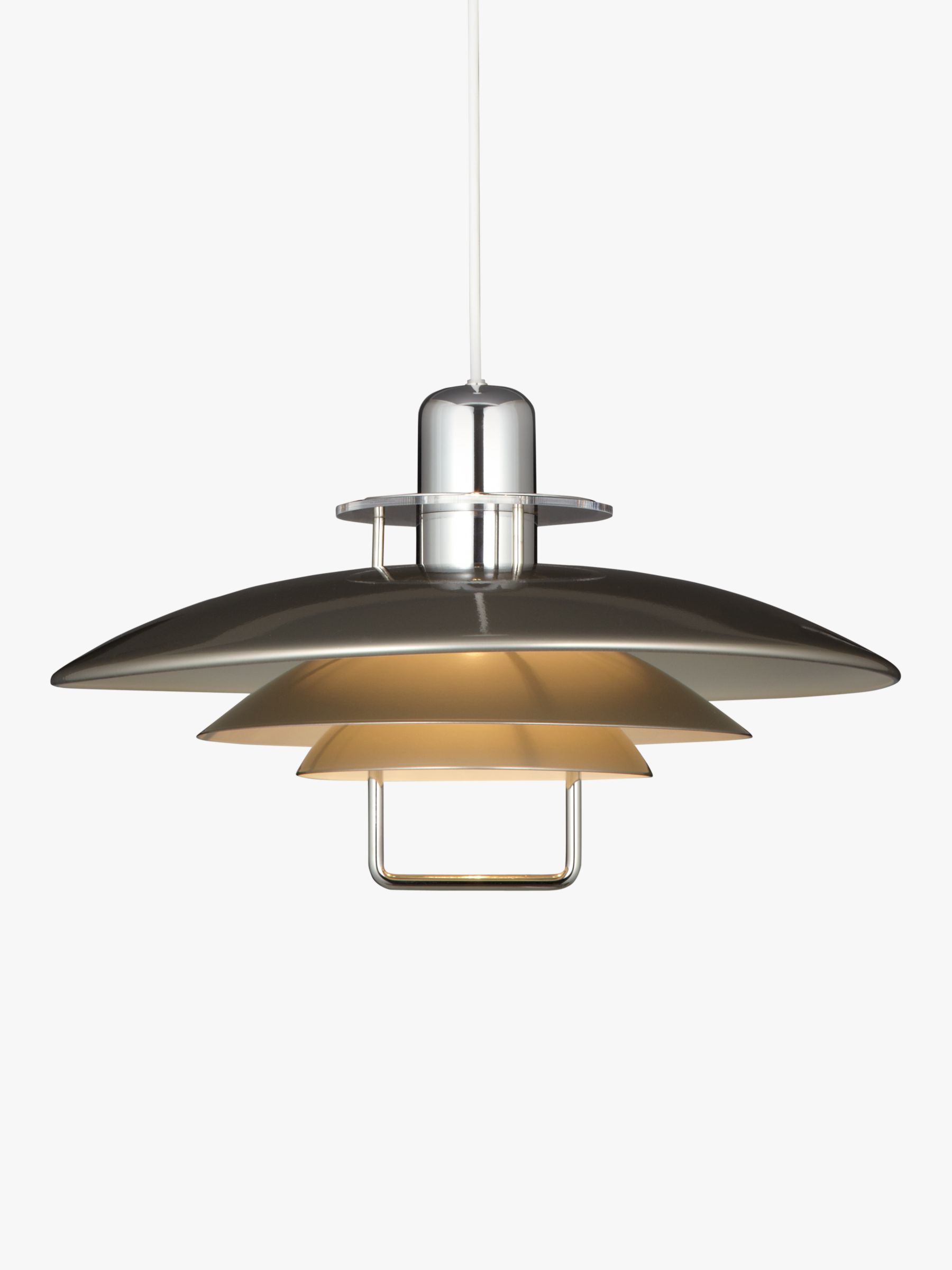 Belid Felix Rise And Fall Ceiling Light Satin Nickel