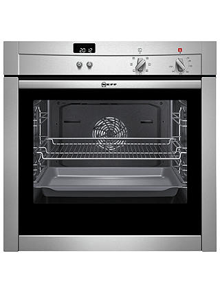 Neff B44M42N3GB Slide and Hide Single Electric Oven, Stainless Steel