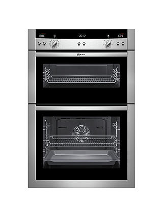Neff U15E52N3GB Double Built-In Electric Oven, Stainless Steel