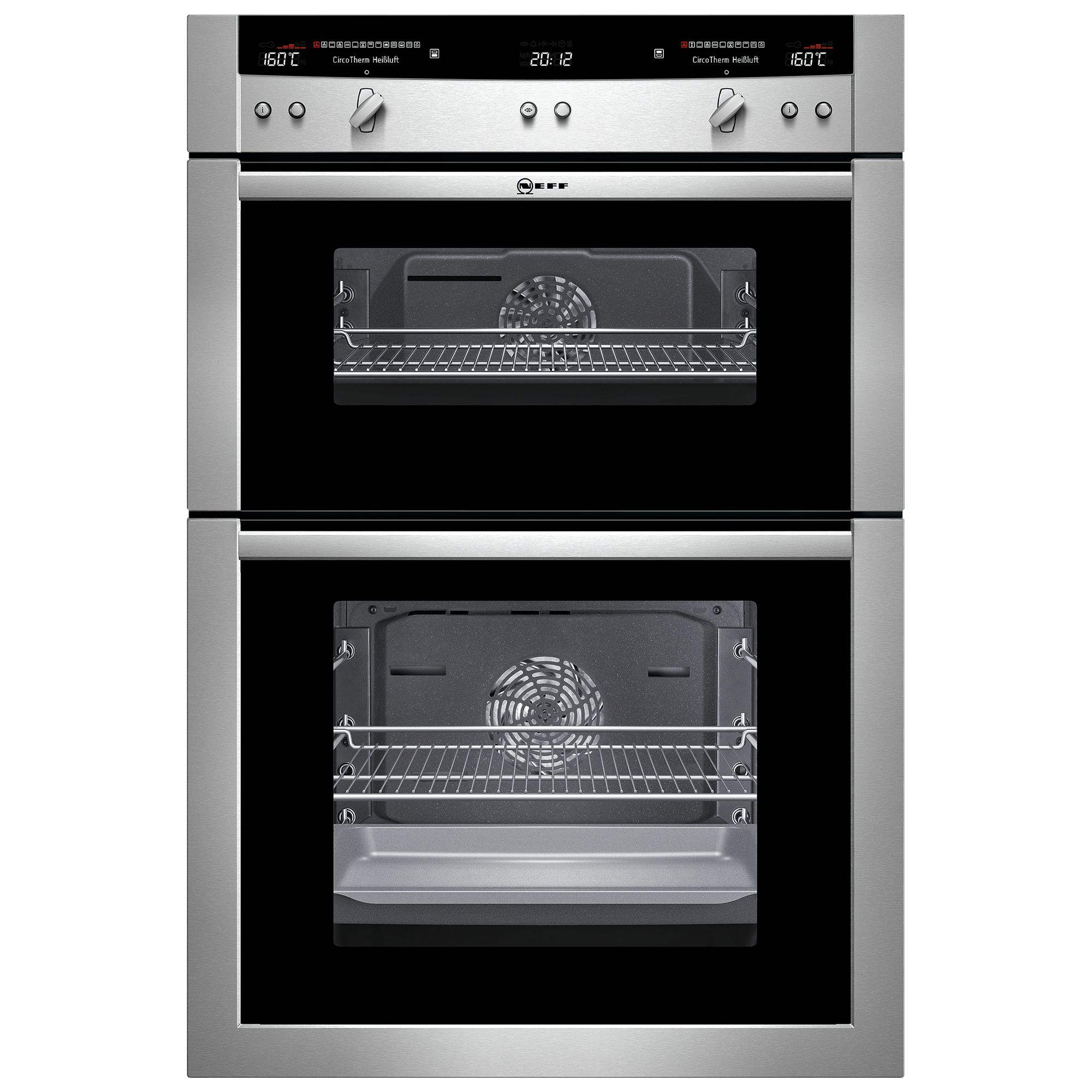 Neff U16E74N3GB Double Electric Oven, Stainless Steel