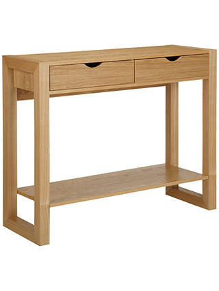 John Lewis & Partners Logan Console Table with Shelf