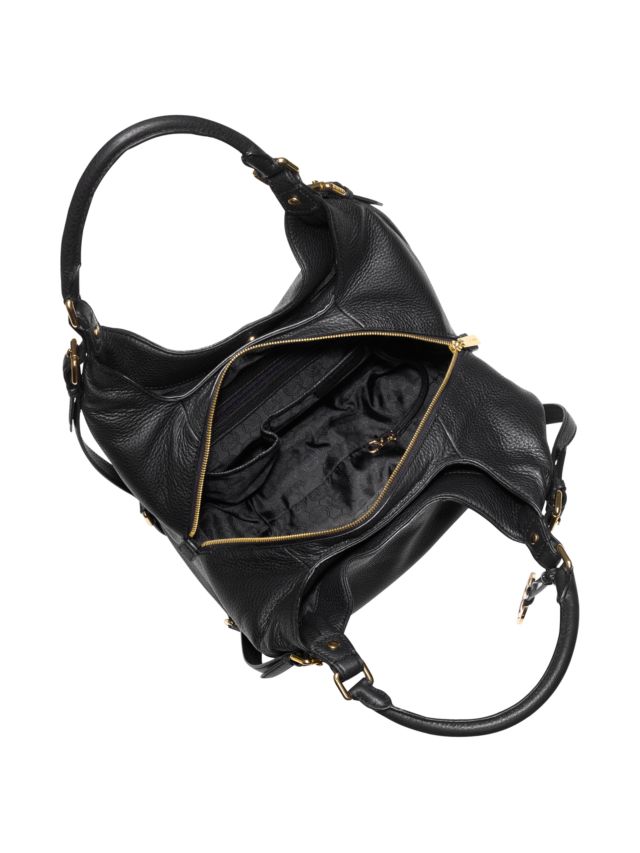 MICHAEL Michael Kors Bedford Leather Large Shoulder Tote Bag, Black