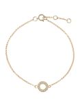 London Road Meridian Diamond Circle 9ct Gold Bracelet