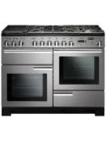 Rangemaster Professional Deluxe 110 Dual Fuel Range Cooker, Stainless Steel