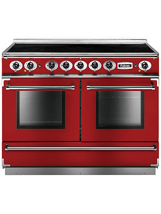 Falcon 1092 Continental Induction Hob Range Cooker, Cherry Red