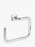 John Lewis ANYDAY Pure Towel Ring, Silver
