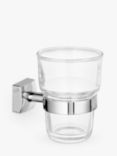ANYDAY John Lewis & Partners Pure Bathroom Tumbler and Holder, Chrome