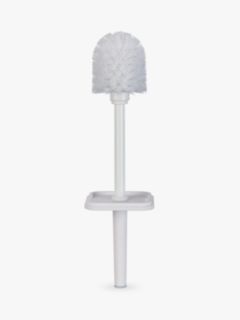 John Lewis ANYDAY Soft Touch Toilet Brush and Holder, White