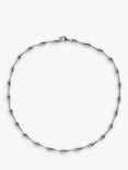 Nina B Sterling Silver Link Necklace, Silver