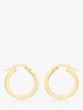 IBB 9ct Yellow Gold Creole Leverback Hoop Earrings, Gold