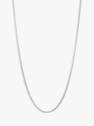 Links of London Sterling Silver Mini Belcher Chain Necklace, Silver