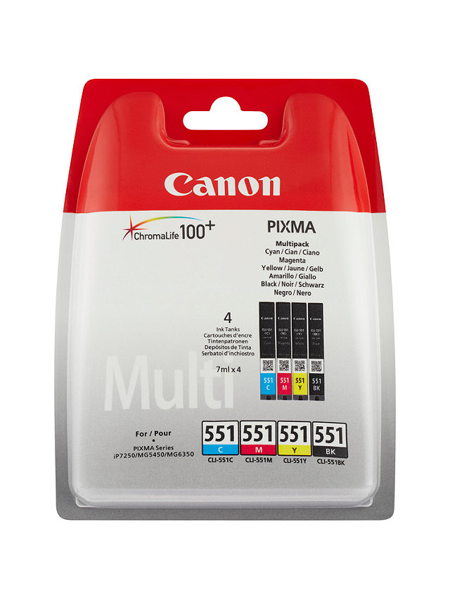 Canon CLI-551 Inkjet Cartridge Multipack