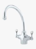 Perrin & Rowe Etruscan 4320 2 Lever Mixer Kitchen Tap, Chrome