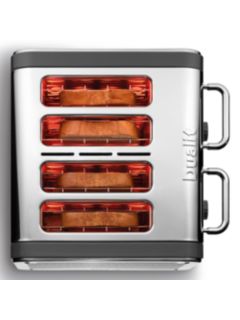 Dualit 46526 Architect 4-Slice Toaster, Polished Steel / Grey